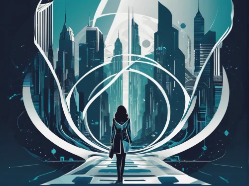 sci fiction illustration,transistor,sci fi,sci - fi,sci-fi,mystery book cover,scifi,cg artwork,art deco background,passengers,libra,metropolis,echo,dystopian,abduction,science fiction,nova,vector graphic,avatar,dr. manhattan,Unique,Design,Logo Design