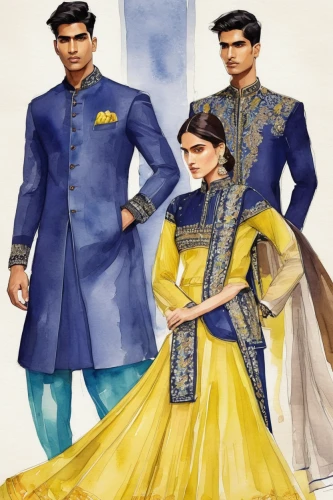 golden weddings,wedding invitation,bridal clothing,dowries,fashion illustration,gold ornaments,wedding couple,mulberry family,imperial period regarding,wedding frame,wedding ceremony supply,costume design,bollywood,ethnic design,rajasthan,prince and princess,bridegroom,fashion vector,yellow and blue,wedding icons,Art,Classical Oil Painting,Classical Oil Painting 20