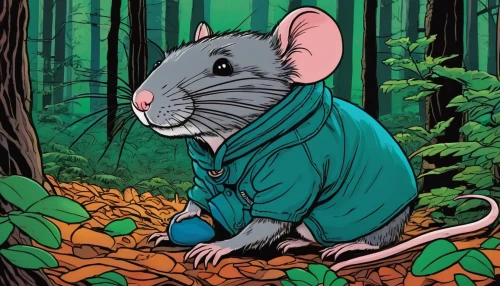 white footed mouse,wood mouse,bush rat,color rat,lab mouse icon,meadow jumping mouse,straw mouse,silver agouti,masked shrew,dormouse,field mouse,rat,rodentia icons,rataplan,gold agouti,mouse,rat na,common opossum,bradypus pygmaeus,chinchilla,Illustration,American Style,American Style 14
