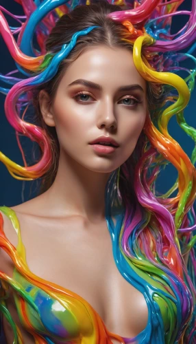 hair coloring,rainbow waves,neon body painting,colorful spiral,colorful background,colorful foil background,colorful bleter,artificial hair integrations,artist color,world digital painting,bodypainting,background colorful,rainbow background,psychedelic art,colorfulness,fantasy art,colorful pasta,body painting,colorful,bodypaint,Photography,General,Natural