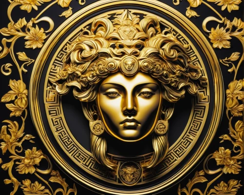 versace,gold foil art,gilding,golden wreath,gold lacquer,art deco ornament,gold paint stroke,gold foil art deco frame,gold foil crown,corinthian order,gold stucco frame,decorative element,abstract gold embossed,gold leaf,gold paint strokes,laurel wreath,door knocker,golden mask,escutcheon,art deco,Illustration,Japanese style,Japanese Style 18