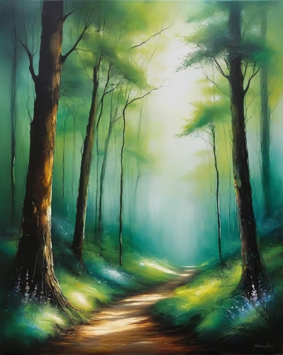 forest path,forest road,forest landscape,green forest,forest glade,forest background,forest of dreams,pathway,oil painting on canvas,elven forest,enchanted forest,fir forest,the forest,forest walk,fairy forest,forest,the mystical path,coniferous forest,forests,the forests,Conceptual Art,Daily,Daily 32