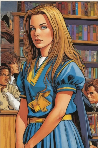 librarian,the girl's face,women's novels,jessamine,sci fiction illustration,bookstore,bookkeeper,school uniform,alice,academic,girl at the computer,color pencils,female doctor,book store,author,scholar,cinderella,schoolgirl,library book,girl with speech bubble,Illustration,American Style,American Style 01