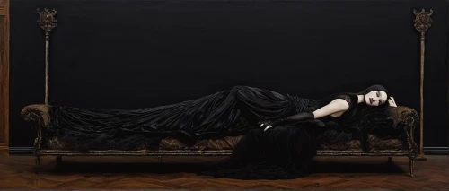 gothic portrait,gothic woman,vampira,mourning swan,the sleeping rose,dark gothic mood,coffin,dark art,half-mourning,goth woman,pietà,woman laying down,black velvet,gothic,dance of death,dead bride,queen of the night,gothic style,throne,gothic dress,Conceptual Art,Daily,Daily 18