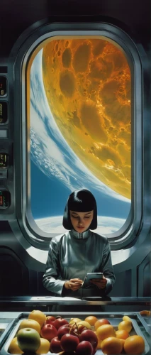 breakfast on board of the iron,space tourism,sci fiction illustration,spacefill,ufo interior,cosmonautics day,refrigerator,woman eating apple,space art,heliosphere,kerbin,earth rise,porthole,astronautics,aquanaut,yuri gagarin,lost in space,flying food,astronaut,astronauts,Photography,Documentary Photography,Documentary Photography 12