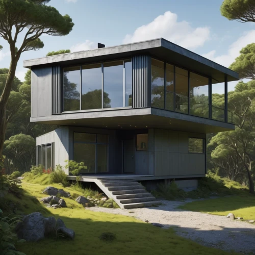 modern house,mid century house,dunes house,modern architecture,cubic house,eco-construction,house by the water,3d rendering,mid century modern,danish house,smart house,cube house,house in the forest,frame house,timber house,contemporary,inverted cottage,modern style,grass roof,luxury property,Conceptual Art,Sci-Fi,Sci-Fi 18