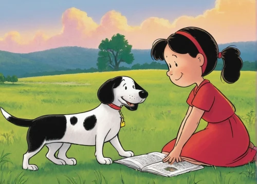 agnes,girl with dog,snoopy,pilaf,dog illustration,boy and dog,tibet terrier,lilo,angelica,mulan,cute cartoon image,a collection of short stories for children,female dog,my dog and i,russo-european laika,children's paper,east-european shepherd,laika,wag,picture book,Illustration,Children,Children 05