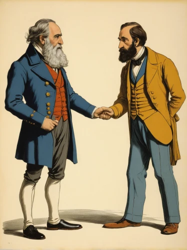 handshaking,handshake,exchange of ideas,shoemaker,hand shake,shake hand,shaking hands,shake hands,arguing,theoretician physician,agreement,handshake icon,dispute,man and boy,courtship,conversation,gullivers travels,proposal,authorship,alliance,Illustration,Retro,Retro 22