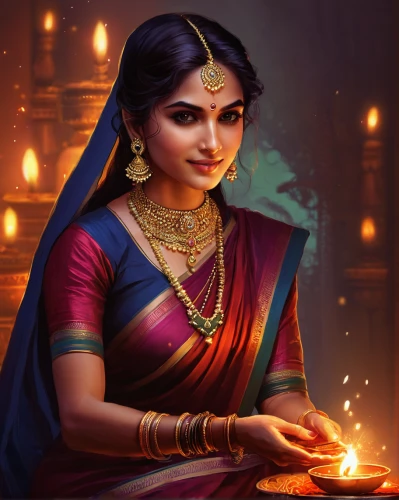 lakshmi,jaya,sari,diwali,diwali wallpaper,diwali banner,diwali festival,indian woman,diya,diwali background,indian art,tamil culture,deepawali,radha,nityakalyani,pooja,hindu,indian girl,indian,tarhana,Conceptual Art,Fantasy,Fantasy 17