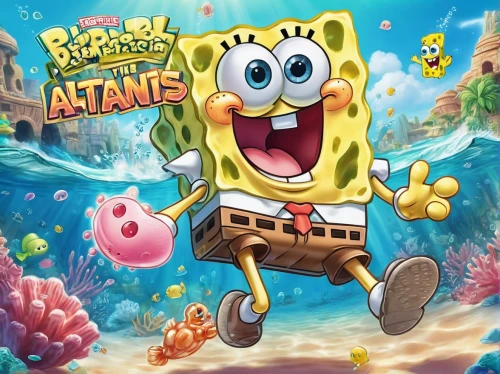 atlantis,sponge bob,house of sponge bob,sponge,sponges,under sea,mobile game,android game,steam release,action-adventure game,game illustration,pirate treasure,birthday banner background,playcorn,marine biology,water games,april fools day background,under the sea,cartoon video game background,competition event,Illustration,Japanese style,Japanese Style 01