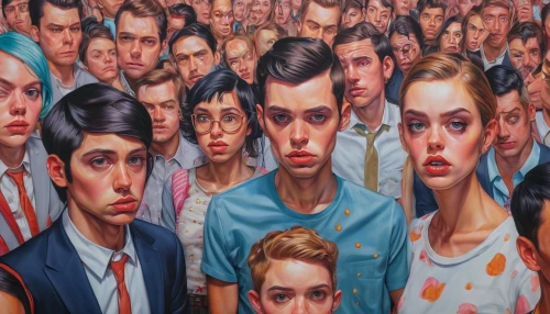 social distancing,audience,social distance,popular art,crowd of people,crowds,group of people,peoples,social media addiction,bystander,pop art people,cartoon people,internet addiction,people,crowd,crowded,non-human beings,heads,workforce,populations,Conceptual Art,Daily,Daily 15