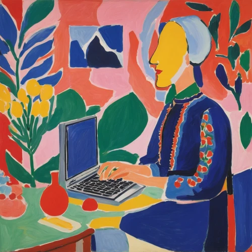 girl at the computer,man with a computer,woman sitting,woman eating apple,work in the garden,computer,girl studying,woman holding a smartphone,girl in the garden,braque francais,woman drinking coffee,picasso,woman at cafe,woman playing,computer addiction,girl sitting,women in technology,computer art,girl picking apples,woman holding pie,Art,Artistic Painting,Artistic Painting 40