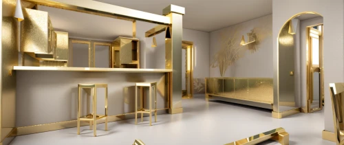 gold wall,gold lacquer,gold foil corner,gold paint stroke,gold bar shop,gold stucco frame,metallic door,gilding,gold foil shapes,3d rendering,room divider,gold paint strokes,gold trumpet,art deco,gold ornaments,luxury bathroom,gold leaf,gold foil corners,wand gold,gilt edge