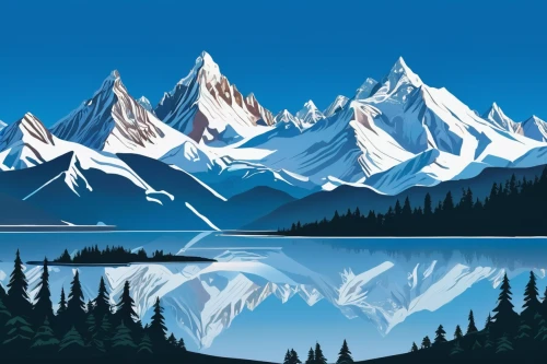 maligne lake,alaska,snowy peaks,glacial lake,mountains,denali,mountain range,cascade mountain,mountain lake,snowy mountains,glaciers,yukon territory,glacial melt,snow mountains,glacial landform,moutains,mountain ranges,mountainlake,alpine lake,glacier,Illustration,Abstract Fantasy,Abstract Fantasy 12