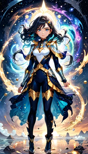 zodiac sign libra,monsoon banner,celestial event,libra,goddess of justice,dark blue and gold,shiva,celestial chrysanthemum,cg artwork,hamearis lucina,celestial,nova,aura,water-the sword lily,aquarius,show off aurora,fantasia,zodiac sign gemini,astral traveler,star illustration,Anime,Anime,General