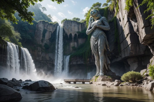 mother earth statue,erawan waterfall national park,water nymph,wasserfall,tiber riven,bridal veil fall,bridal veil,water fall,pallas athene fountain,woman at the well,statue jesus,neptune fountain,waterfall,elphi,eros statue,angel statue,cascade,water falls,the statue,ash falls