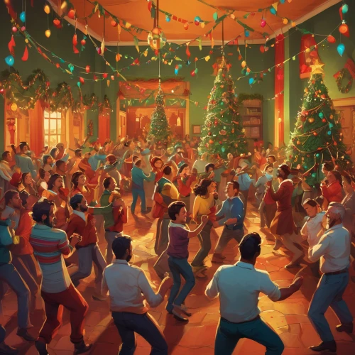 square dance,retro christmas,christmas ball,christmas music,christmas scene,kristbaum ball,the holiday of lights,christmas town,dance club,christmas balls background,line dance,christmas carols,christmasbackground,christmas night,go-go dancing,scandia christmas,salsa dance,the occasion of christmas,christmas celebration,scandivian christmas,Illustration,Realistic Fantasy,Realistic Fantasy 28