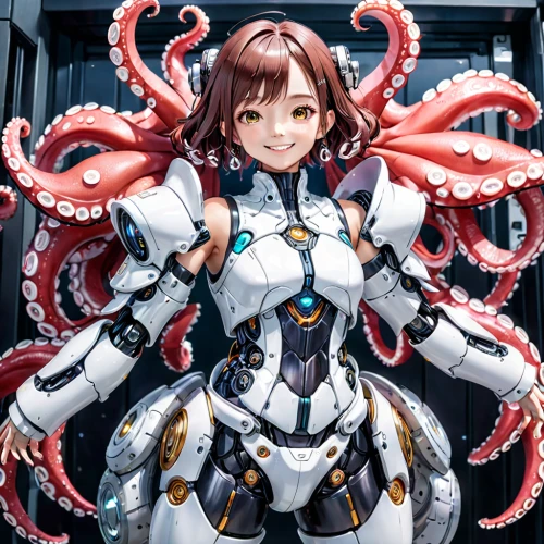 octopus,calamari,medusa,octopus tentacles,medusa gorgon,cephalopod,tentacle,tentacles,cephalopods,kraken,fun octopus,sidonia,kotobukiya,crab cutter,silver octopus,she crab,umiuchiwa,exoskeleton,ayu,pink octopus,Anime,Anime,General