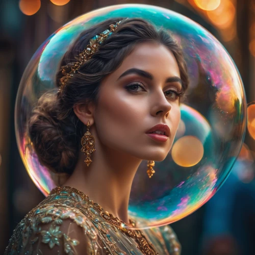 crystal ball-photography,crystal ball,girl with speech bubble,cinderella,mystical portrait of a girl,globes,victorian lady,vintage woman,bubble,think bubble,fantasy portrait,magic mirror,bubble blower,looking glass,vintage girl,girl in a historic way,fairy peacock,glass ball,fairy tale character,bubbles,Photography,General,Fantasy