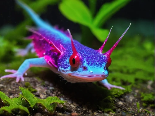 axolotl,malagasy taggecko,salamander,wonder gecko,lungless salamander,beautiful fish,turkish gecko,coral finger frog,gecko,day gecko,chinese water dragon,dragon lizard,spring salamander,lissotriton,blue devils shrimp,whiptail,beautiful chameleon,splendor skink,aquarium inhabitants,tropical fish,Conceptual Art,Graffiti Art,Graffiti Art 02