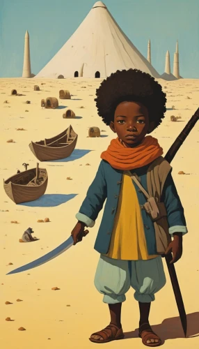 afar tribe,tassili n'ajjer,namib,sudan,hushpuppy,sossusvlei,nomadic children,the wanderer,bedouin,scythe,pilgrim,moor,children of war,colonization,sahara,merzouga,nile,biblical narrative characters,mali,game illustration,Art,Artistic Painting,Artistic Painting 25