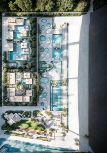 skyscapers,roof top pool,infinity swimming pool,3d rendering,view from above,from above,glass facade,glass facades,sky apartment,overhead view,glass roof,aerial landscape,swimming pool,render,landscape design sydney,luxury property,overhead shot,outdoor pool,bendemeer estates,landscape designers sydney