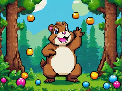 cartoon forest,easter background,easter banner,scandia bear,easter theme,pixel art,cute bear,forest background,brown bear,beaver,happy easter hunt,children's background,forest animal,spring background,cartoon video game background,game illustration,android game,bear,frutti di bosco,plush bear,Unique,Pixel,Pixel 02