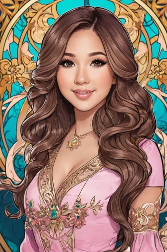 princess sofia,rosa ' amber cover,fairy tale character,zodiac sign libra,custom portrait,horoscope libra,rosa 'the fairy,rosa ' the fairy,jasmine,vanessa (butterfly),portrait background,fairy tale icons,game illustration,fashion vector,celtic woman,coloring outline,rose flower illustration,eglantine,fantasy portrait,illustrator,Illustration,Retro,Retro 13