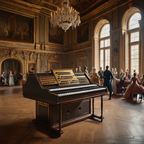 fortepiano,harpsichord,player piano,clavichord,grand piano,ondes martenot,steinway,the piano,cimbalom,concerto for piano,mozart taler,spinet,fryderyk chopin,digital piano,versailles,royal castle of amboise,piano,concert hall,baroque,orsay,Photography,General,Natural