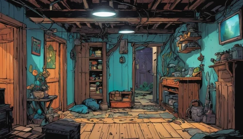 abandoned room,apothecary,tenement,basement,the little girl's room,boy's room picture,rooms,an apartment,study room,cabin,shopkeeper,cold room,bookstore,apartment,pantry,attic,engine room,computer room,coloring,watercolor shops,Conceptual Art,Fantasy,Fantasy 08