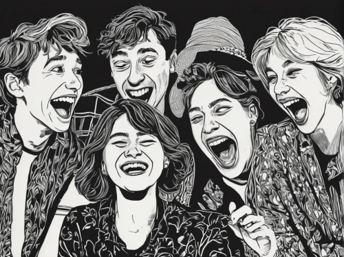 laugh,beatles,laughter,to laugh,the beatles,entertainers,laugh at,laughing,singers,pop art people,happy faces,musicals,vector people,scream,funny kids,effect pop art,artists of stars,tragedy comedy,modern pop art,coloring page,Illustration,Black and White,Black and White 15