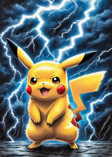 pikachu,pika,pokemon,pokémon,lightning bolt,lightning,power-up,thunderbolt,pixaba,electrified,abra,dark-type,lightning storm,electricity,thunderstorm,electro,lightning strike,strom,thunderstorm mood,stormy,Conceptual Art,Daily,Daily 17