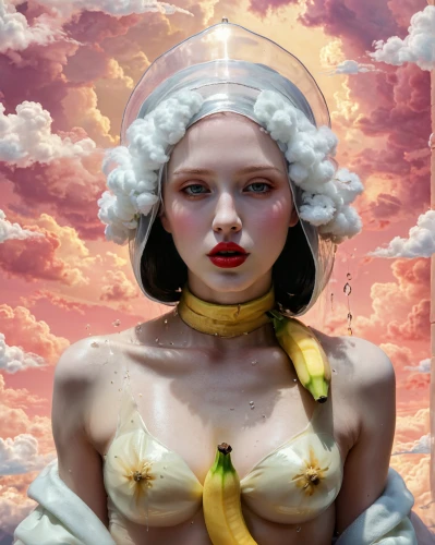 baroque angel,venus,fantasy portrait,seven sorrows,eurema lisa,kundalini,aphrodite,priestess,renaissance,world digital painting,albino,mystical portrait of a girl,surrealistic,deity,solar plexus chakra,pollinate,digital painting,archangel,digital artwork,fantasy woman