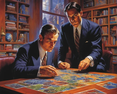 clue and white,businessmen,board game,jigsaw puzzle,business men,chess men,lawyers,cubes games,financial advisor,attorney,business world,tutor,tabletop game,business icons,business people,risk,advisors,consultants,game illustration,investigator,Conceptual Art,Daily,Daily 16