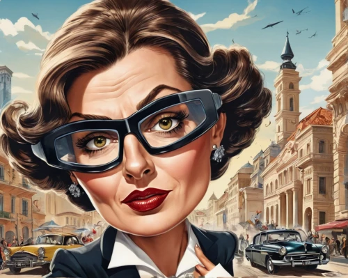 reading glasses,retro woman,retro women,optician,spectacle,clue and white,50's style,vintage illustration,spectacles,vintage woman,bussiness woman,spy-glass,retro girl,telephone operator,retro 1950's clip art,ann margarett-hollywood,spy visual,vintage art,receptionist,sci fiction illustration,Illustration,Abstract Fantasy,Abstract Fantasy 23