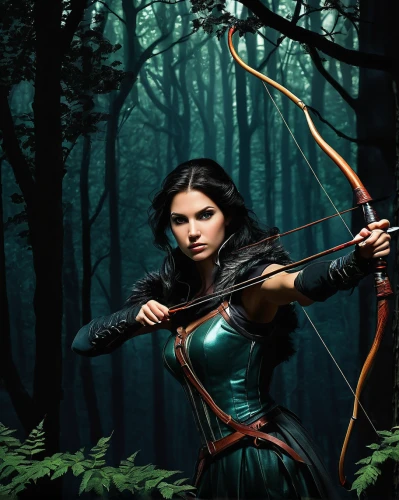 bow and arrows,katniss,huntress,bows and arrows,bow and arrow,robin hood,compound bow,the enchantress,swath,longbow,archery,3d archery,swordswoman,warrior woman,nancy crossbows,archer,awesome arrow,celtic queen,bow arrow,elven,Illustration,Paper based,Paper Based 10