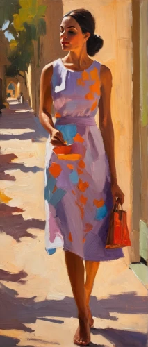 woman walking,african woman,girl walking away,african american woman,girl in a long dress,woman shopping,oil painting,woman playing,oil painting on canvas,nigeria woman,shopper,girl with cloth,woman with ice-cream,girl in cloth,a girl in a dress,carol colman,italian painter,oil on canvas,african art,khokhloma painting,Conceptual Art,Oil color,Oil Color 22