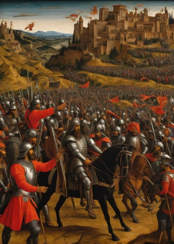 the middle ages,middle ages,carpaccio,medieval,st martin's day,botticelli,constantinople,the war,knight festival,toledo,historical battle,day of the victory,flemish,hispania rome,may day,lancers,hunting scene,bellini,cavalry,skirmish,Art,Classical Oil Painting,Classical Oil Painting 19