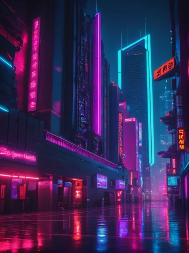 cyberpunk,colorful city,neon arrows,80's design,neon lights,metropolis,80s,cityscape,shinjuku,neon,neon light,tokyo city,fantasy city,vapor,neon ghosts,aesthetic,tokyo,neon drinks,neon coffee,urban,Conceptual Art,Sci-Fi,Sci-Fi 26