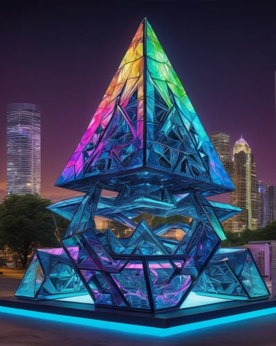 glass pyramid,singapore landmark,ethereum logo,lotus temple,prism ball,dubai garden glow,ethereum symbol,ethereum icon,metatron's cube,diamond lagoon,faceted diamond,the ethereum,pyramid,prismatic,eth,all seeing eye,singapore,pyramids,water cube,triangles background,Unique,Paper Cuts,Paper Cuts 01