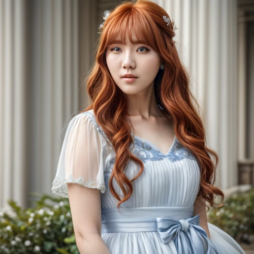 porcelain doll,mt seolark,seo,ice princess,fairy tale character,fairy queen,a princess,white winter dress,songpyeon,hanbok,cinderella,white rose snow queen,lotte,yeonsan hong,aphrodite,debutante,tiffany,doll's facial features,solar,red-haired