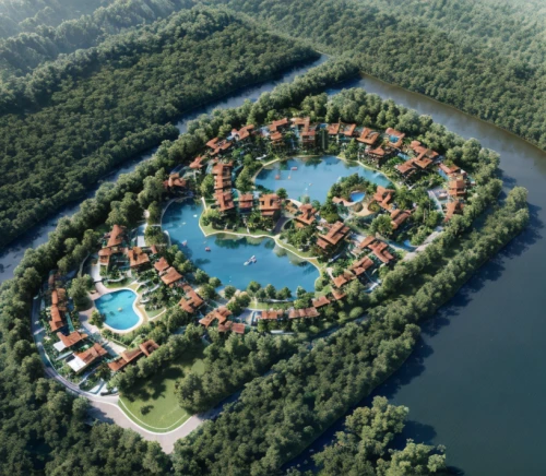 artificial islands,artificial island,floating islands,floating island,3d rendering,eco hotel,diamond lagoon,golf resort,island poel,flying island,aerial landscape,eco-construction,malopolska breakthrough vistula,resort,floating huts,luxury property,island of juist,moated,moated castle,house with lake