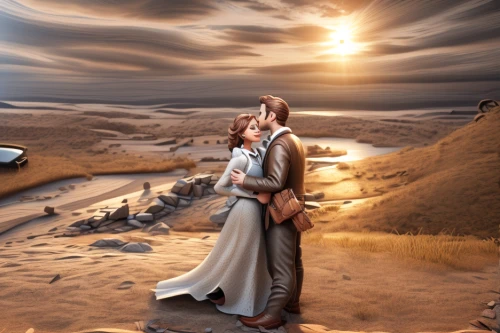 shepherd romance,romantic scene,fantasy picture,loving couple sunrise,photo manipulation,desert background,landscape background,admer dune,photoshop manipulation,love in the mist,photomanipulation,digital compositing,arabic background,dune landscape,amorous,image manipulation,girl on the dune,romance novel,romantic portrait,capture desert