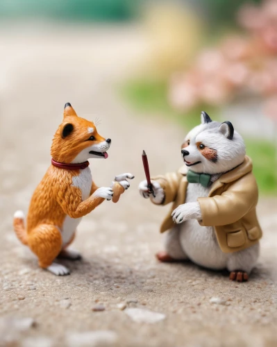 miniature figures,chipmunk pokes,toy photos,sword fighting,an argument over toys,anthropomorphized animals,bamboo flute,stage combat,schleich,fox hunting,whimsical animals,confrontation,play figures,conducting,fight,duel,jujitsu,kung fu,hunting scene,figurines,Unique,3D,Panoramic