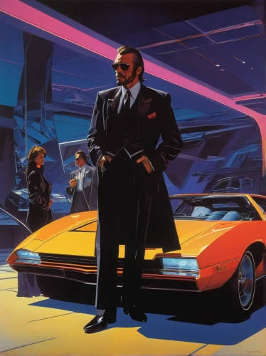 cadillac de ville series,cadillac eldorado,countach,80s,chrysler concorde,futuristic car,futuristic,lincoln mark viii,kingpin,testarossa,lamborghini espada,cyberpunk,business icons,pontiac executive,car dealer,cadillac coupe de ville,spy visual,80's design,1980s,1980's,Conceptual Art,Sci-Fi,Sci-Fi 23