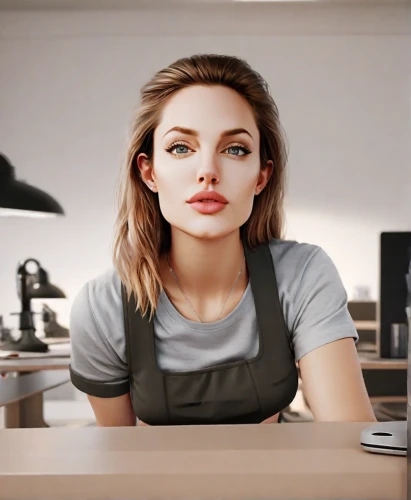 barista,girl in the kitchen,waitress,cashier,girl at the computer,woman at cafe,female worker,cosmetics counter,woman drinking coffee,office worker,blur office background,realdoll,businesswoman,espresso,woman eating apple,blender,business woman,coffee background,woman face,natural cosmetic