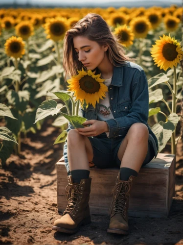 sunflowers,sunflower field,sunflower coloring,girl in flowers,girl picking flowers,beautiful girl with flowers,sun flowers,girl in overalls,sunflower,picking flowers,sunflower paper,sunflower lace background,helianthus sunbelievable,sunflower seeds,woodland sunflower,helianthus,yellow daisies,sunflowers and locusts are together,farm girl,field of flowers,Photography,Documentary Photography,Documentary Photography 17