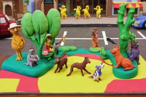 miniature figures,christmas crib figures,clay figures,mini golf course,clay animation,diorama,play figures,nativity scene,miniature golf,marzipan figures,forest animals,green animals,woodland animals,wild animals crossing,nativity village,camel caravan,children's playground,animal zoo,plasticine,wooden toys,Unique,3D,Clay