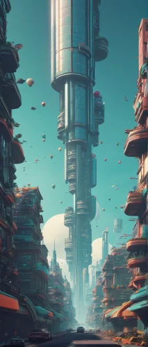 futuristic landscape,scifi,metropolis,futuristic architecture,ancient city,fantasy city,skyscraper town,dystopian,dystopia,fractal environment,alien planet,sci - fi,sci-fi,sci fiction illustration,alien world,futuristic,artificial island,urban towers,colony,valerian,Conceptual Art,Sci-Fi,Sci-Fi 11