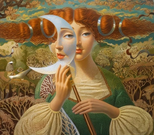cloves schwindl inge,ovis gmelini aries,capricorn mother and child,girl with bread-and-butter,lilian gish - female,carol colman,surrealism,mary-gold,angel playing the harp,woman of straw,faun,woman with ice-cream,horn of amaltheia,faerie,carol m highsmith,harp with flowers,mystical portrait of a girl,flora,luisa grass,virgo,Common,Common,Cartoon